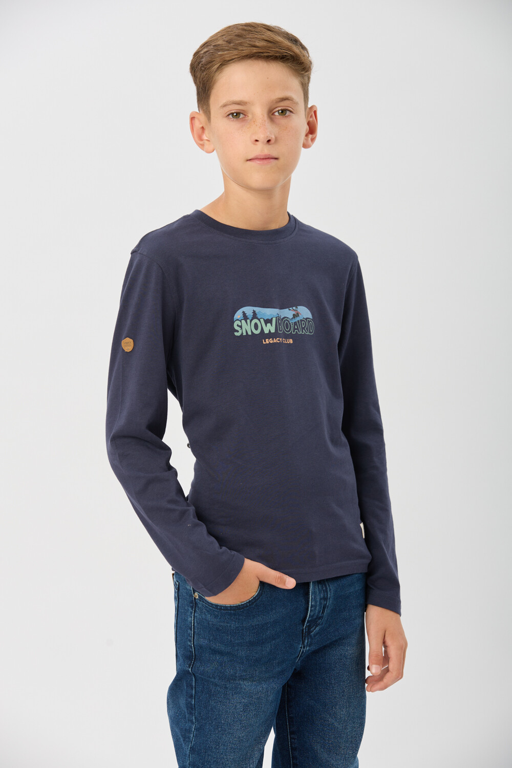 REMERA ESTAMPADA Azul