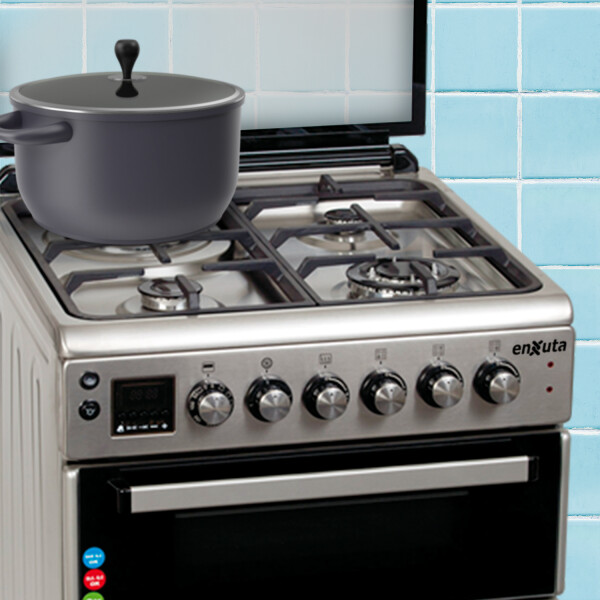 Cocina Combinada Enxuta Cenxdh6413i Inoxidable COCINA COMBINADA ENXUTA CENXDH6413I INOX