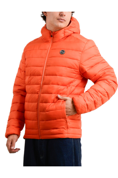 Campera Puffer O'Neill Windbreaker Naranja