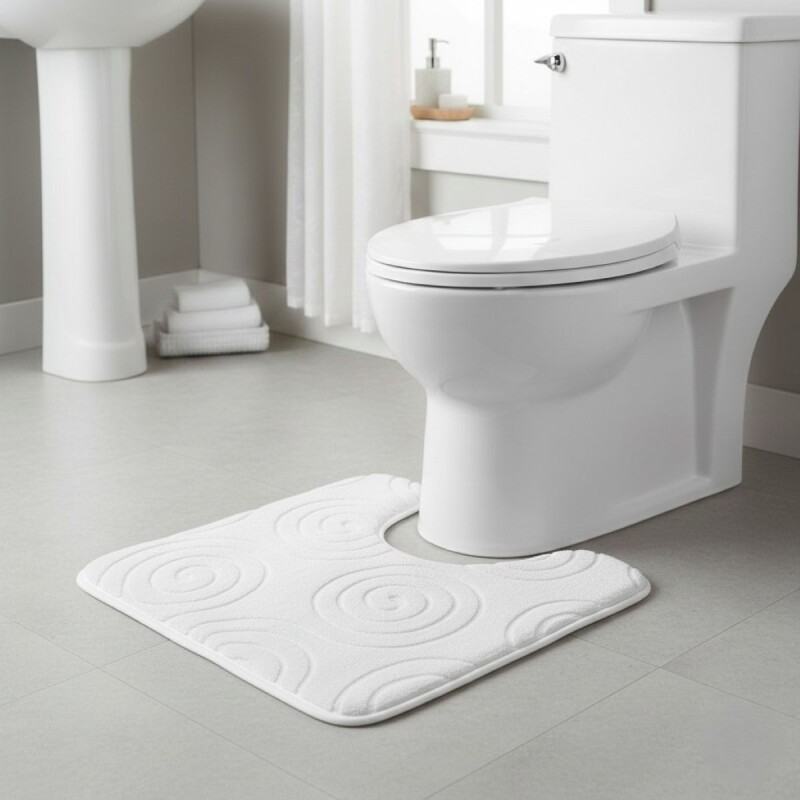 ALFOMBRA BLANCA P/BAÑO 45X45CM Unica