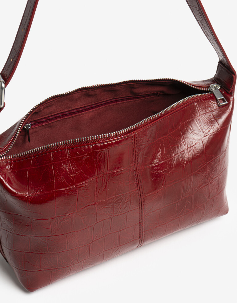 City City Con Detalle De Hebilla. - Rojo Oscuro