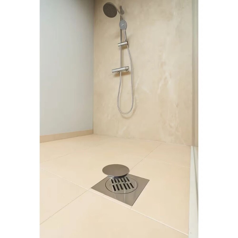 Rejilla acero inox. Bonomini 15x15 con tapa Rejilla Acero Inox. Bonomini 15x15 Con Tapa