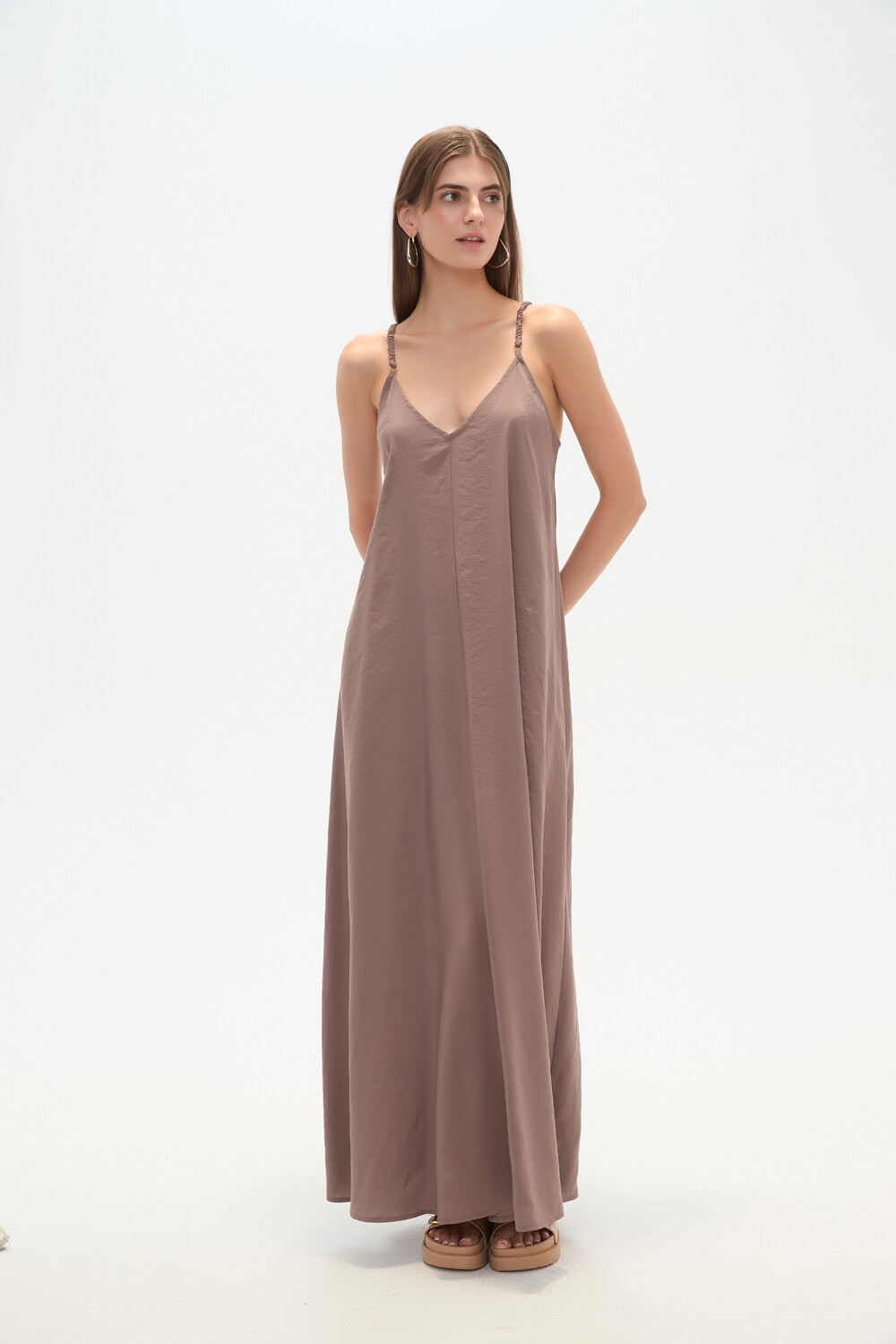 Vestido Bando Taupe / Mink / Vison