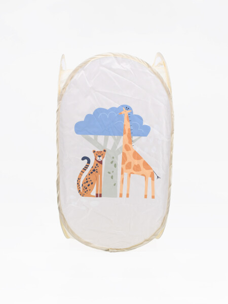 CESTO TELA PLEGABLE SAFARI NARANJA