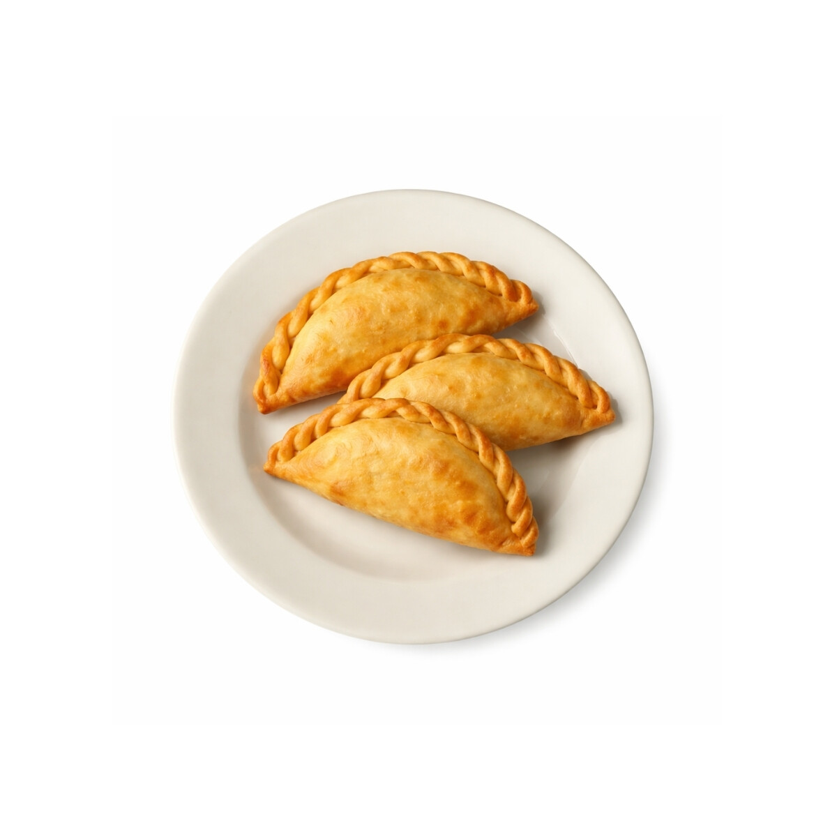 Plato Llano Americana 22 cm Blanco Porcelana Corona 