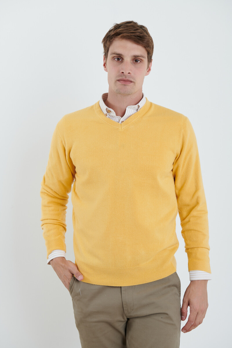 SWEATER V HARRINGTON URBAN - Amarillo 