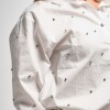 Camisa de dama lisa m/l slowly White C/br