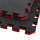 Pack X10 Piso Goma Eva Tatami Encastrable 1mx1mx2cm Gimnasio Negro / Rojo