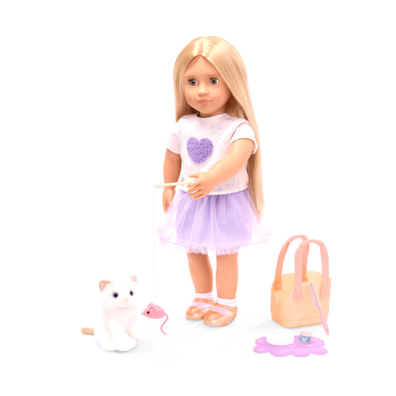 Muñeca Beatrice & Pet Kitty Bitsy Our Generation Muñeca Beatrice & Pet Kitty Bitsy Our Generation