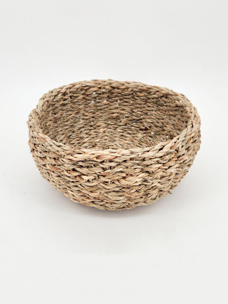 CANASTO REDONDO BAJO MARRON
