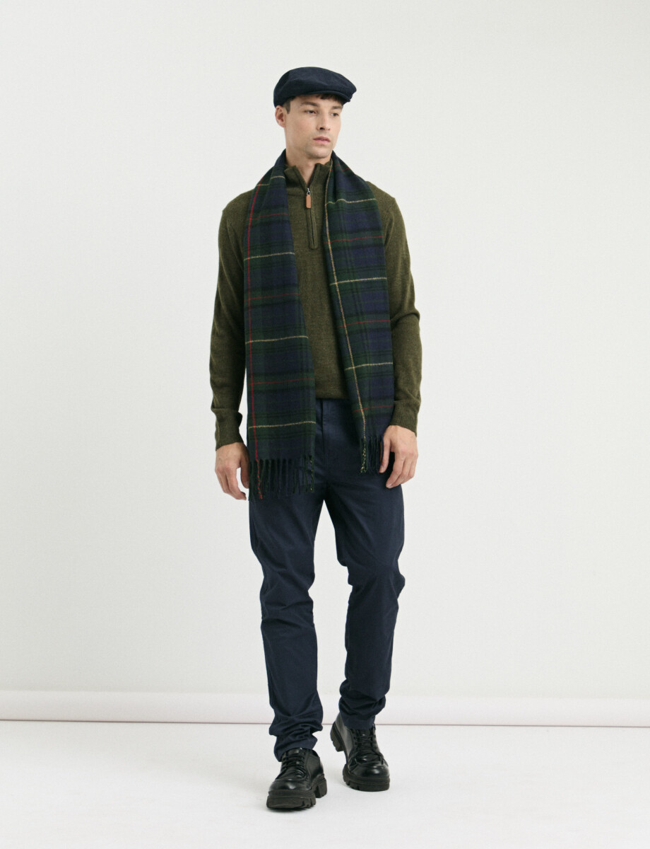 080575 PANTALON HARRINGTON LABEL Azul Oscuro