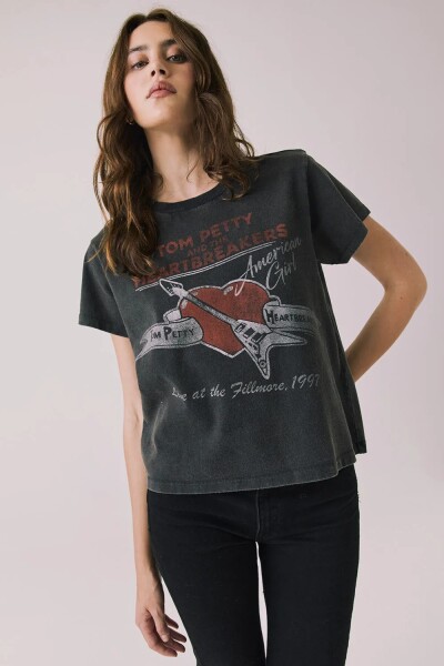 REMERA TOM PETTY 066 Gris