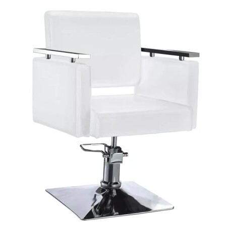 Sillon de Peluqueria y Barberia Hidraulico Giratorio Blanco