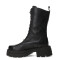 Botas de Mujer Miss Carol YUN acordonada de cuero Negro