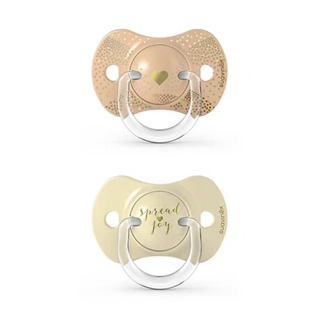 Chupete x2 +18 Meses Fisiológico SX PRO Silicona Suavinex Beige