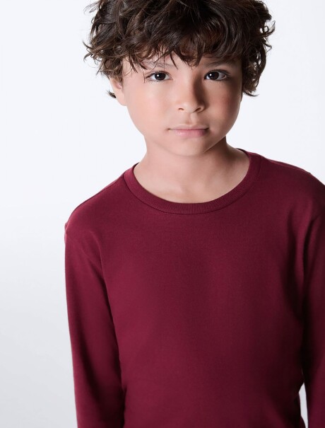 CAMISETA BÁSICA UNISSEX INFANTIL ROJO