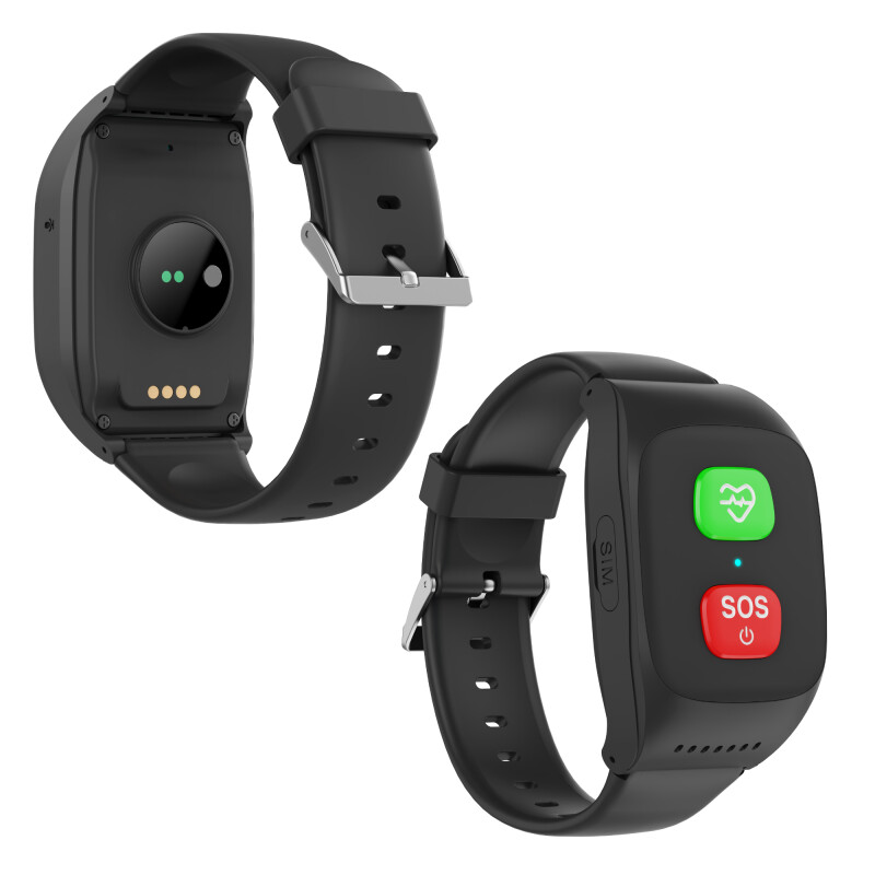 Pulsera Boton SOS Control Caídas Llamadas 4G Sin Color