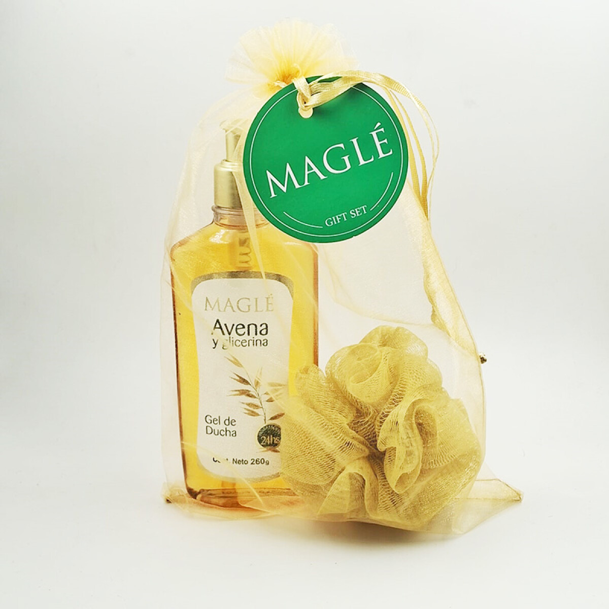 Gift Set Maglé avena gel de ducha + esponja 