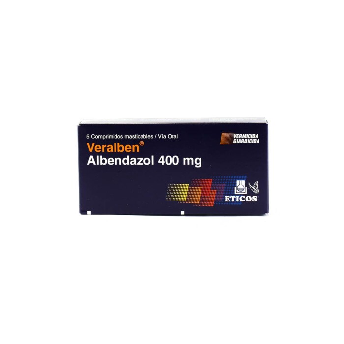 veralben 400 mg.mast. cj x 5 comprimidos