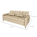 SOFA CAMA PILLAR - BEIGE SOFA CAMA PILLAR - BEIGE