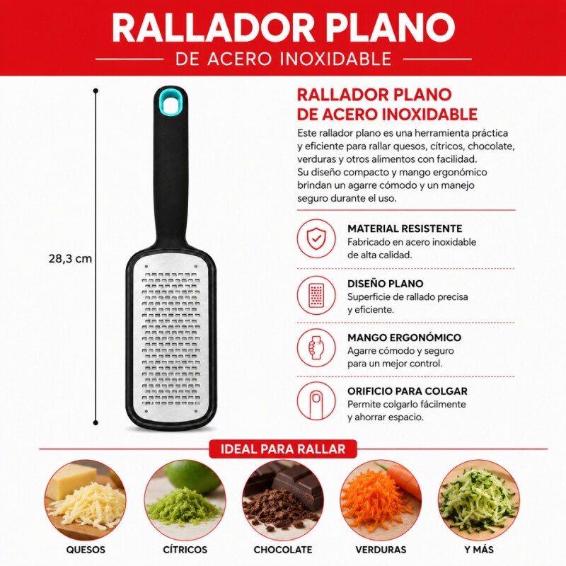 Rallador 28,3cm INOX
