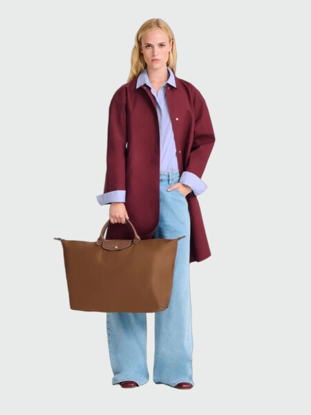 LONGCHAMP - LE PLIAGE ORIGINAL, BOLSO DE VIAJE L Marrón