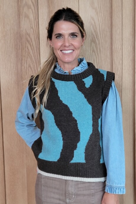 Chaleco Farm Tourquesa