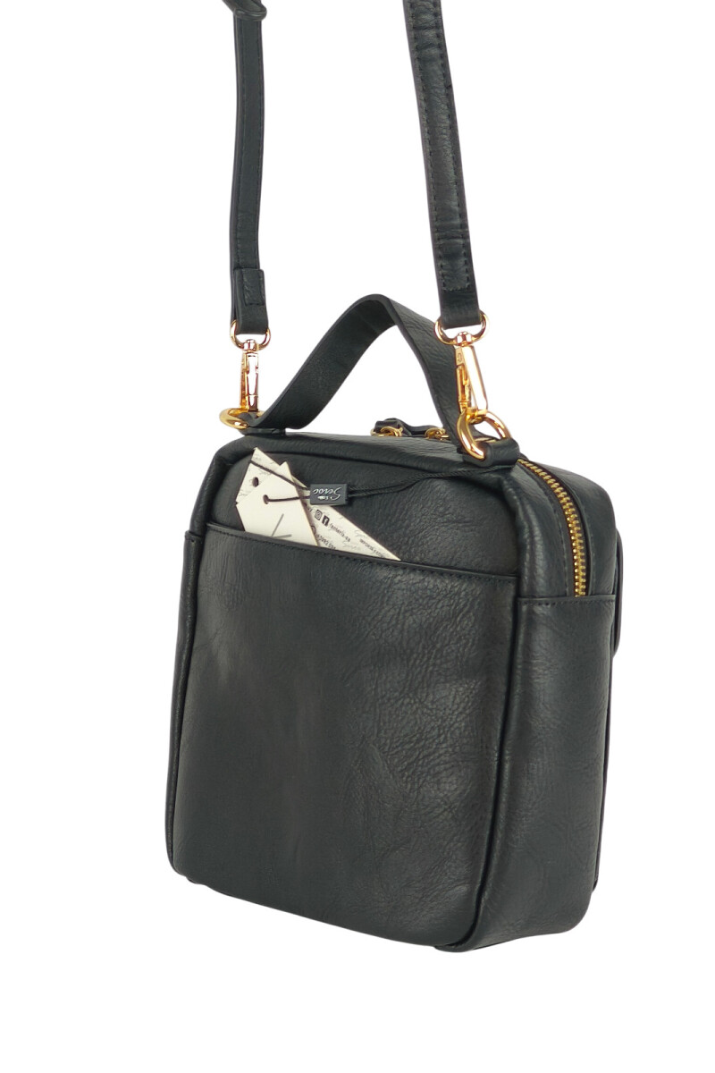 Morral con bolsillo Negro