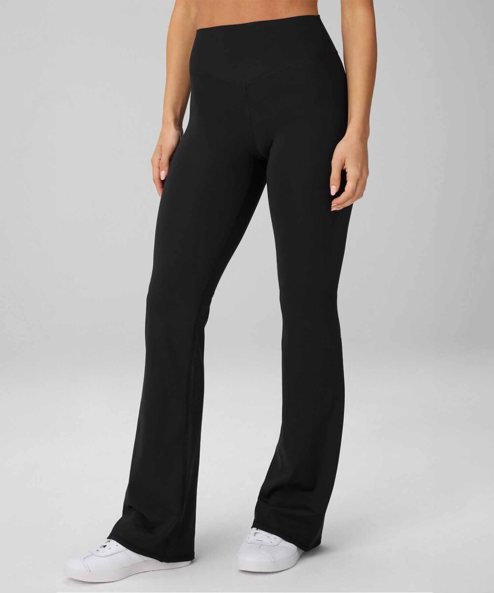 Pantalón Pureluxe High-Waisted Tlc Kick Flare Mujer - Black 