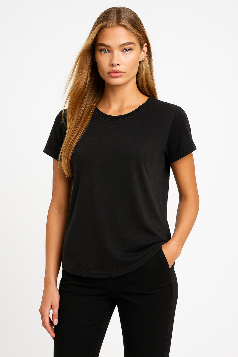 Remera Cordata - Negro 