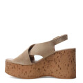 Sandalias de Mujer Bottero con Plataforma de Corcho Beige