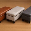 Banco Baul De Ecocuero marron