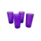 Vaso de Plastico Neón x4 Violeta