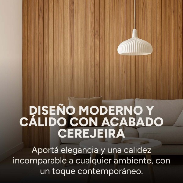 Pack x100 Wpc Simil Madera Wall Panel Lambrin 2.90m x 16.7cm Color Marron Madera