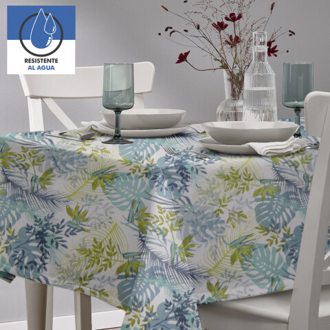 Mantel Waterproof Home Class 140 x 210 cm 1655 HOJAS MENTA