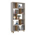 BIBLIOTECA ESTANTERIA ALFA MIEL/BLANCO CUBOS BIBLIOTECA ESTANTERIA ALFA MIEL/BLANCO CUBOS