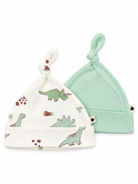 GORRO PACK X 2 VERDE GRISACEO