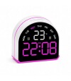 Reloj digital con indicador de temperatura Arco Violeta