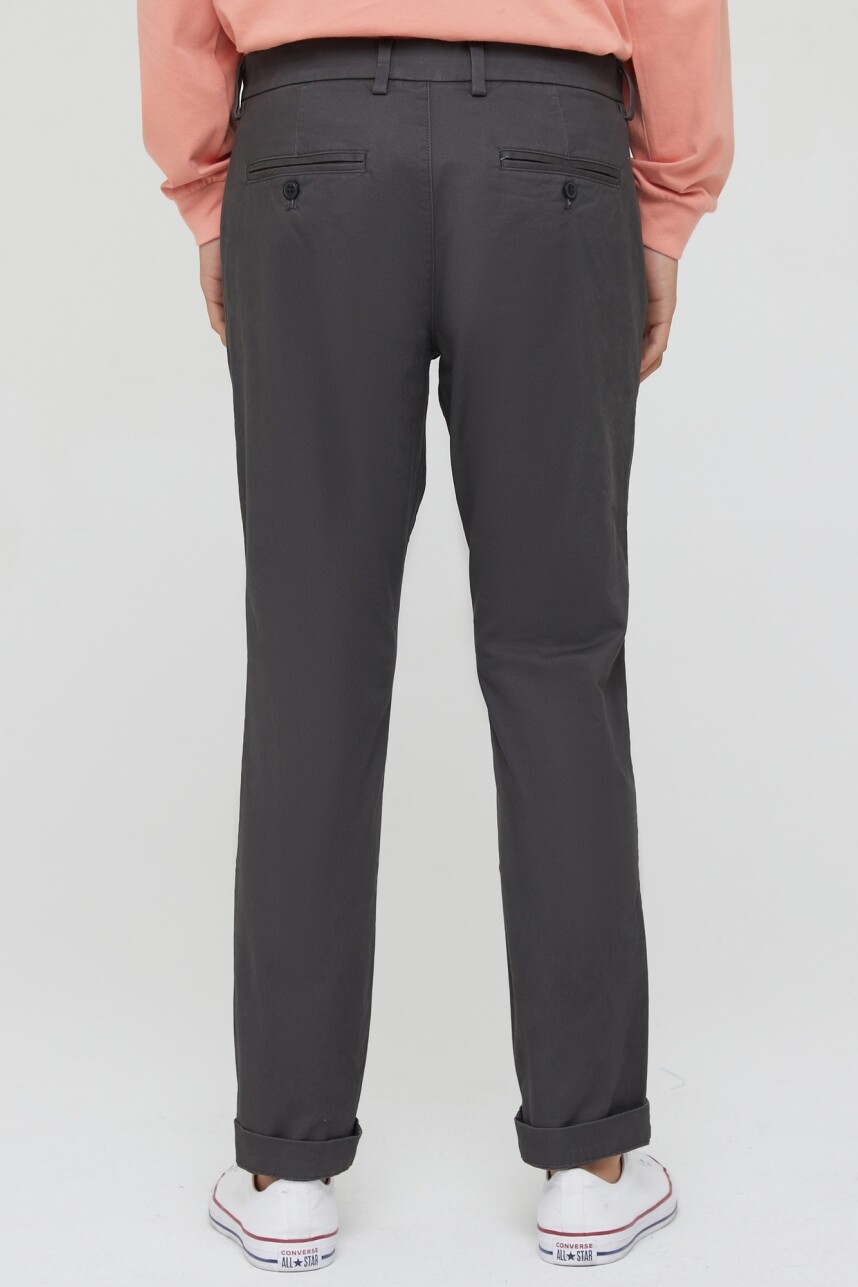 Pantalón Slim Khaki Hombre Soft Black