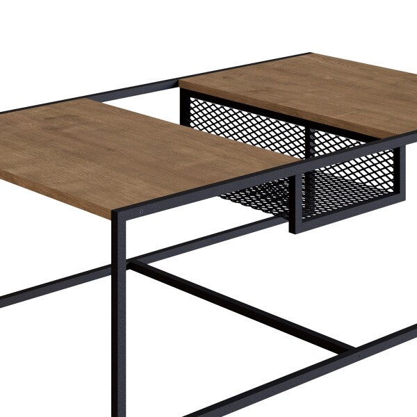 Mesa De Centro Central Metro Madera Acero MESA CENTRAL METRO