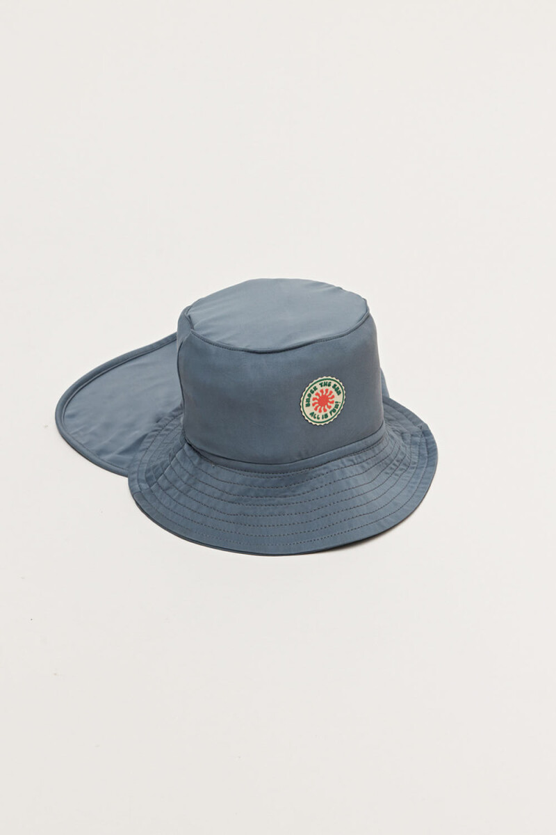 Gorro UV - Azul Con Parche 