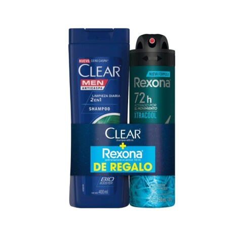 Clear Shampoo 2 En 1 400 Ml + Aerosol Clear Shampoo 2 En 1 400 Ml + Aerosol