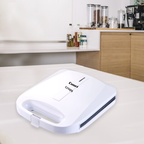 Sandwichera Eléctrica 4 Panes Antiadherente Alta Potencia Blanco