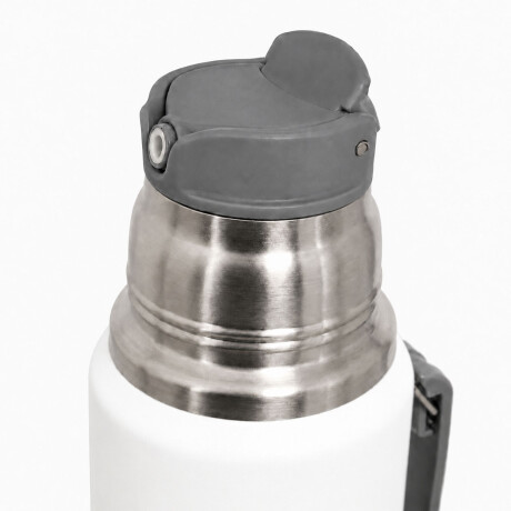 Set Matero Termo 1L Ac. Inox + Mate 160ml Térmico Completo Blanco