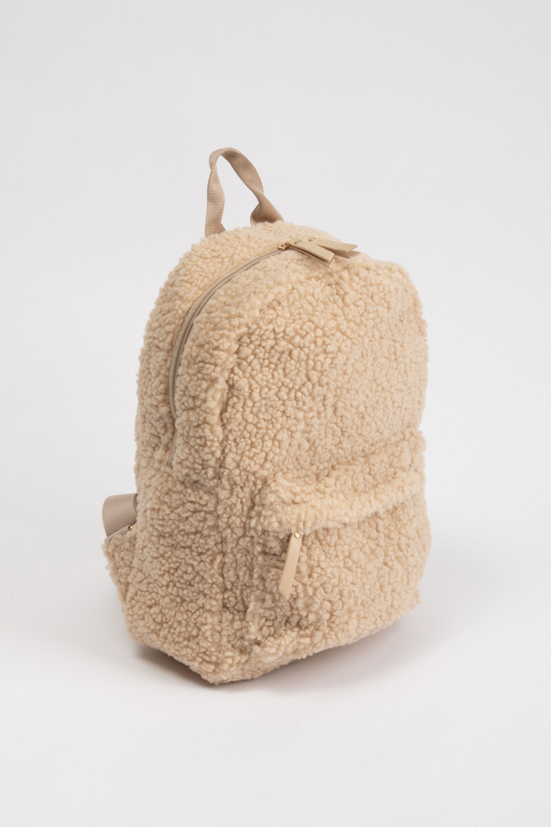 Mochila sherpa Beige