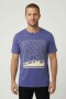 Remera m/c estampada Be There AZUL MARINO