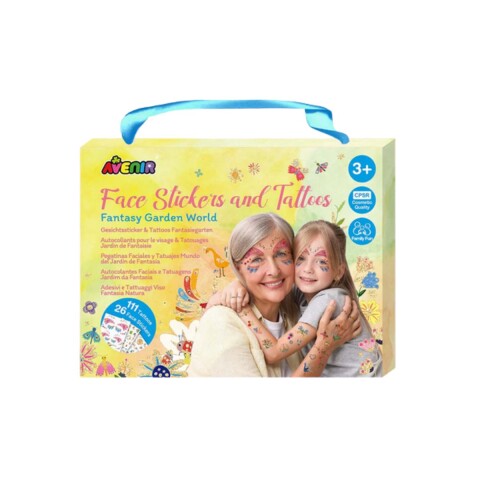Tatuajes y stickers faciales temporales para niños Fantasía