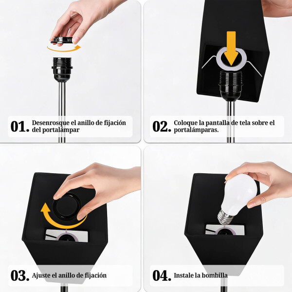 Lámpara de Mesa Touch IMBACK IBK-ILU013 | Con USB-C, USB-A y Enchufes | Moderna y Funcional Negro Lámpara de Mesa Touch IMBACK IBK-ILU013 | Con USB-C, USB-A y Enchufes | Moderna y Funcional Negro