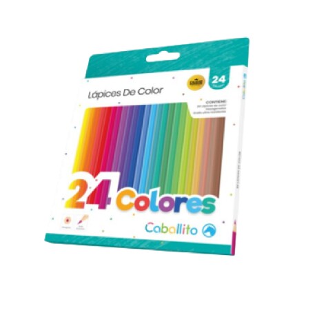 LAPICES DE COLORES CABALLITO 24 COLORES 001
