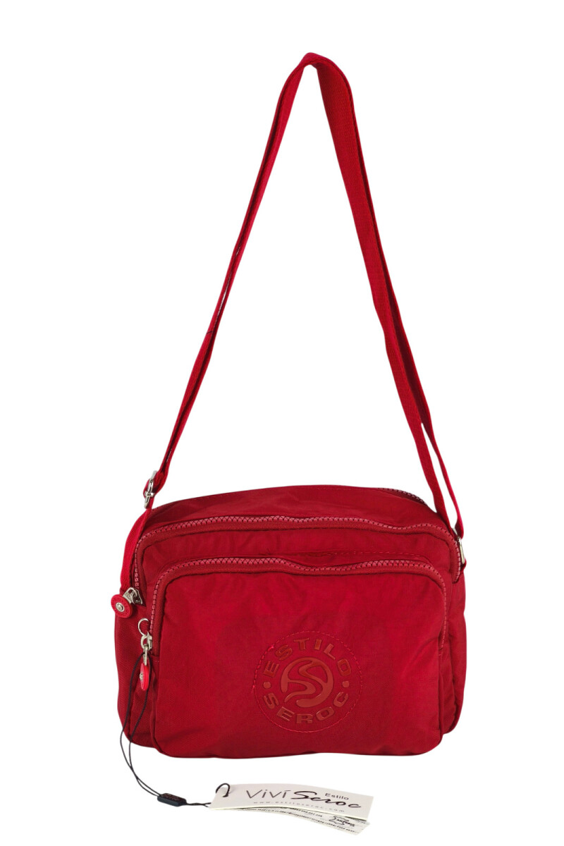 Morral con bolsillos Rojo